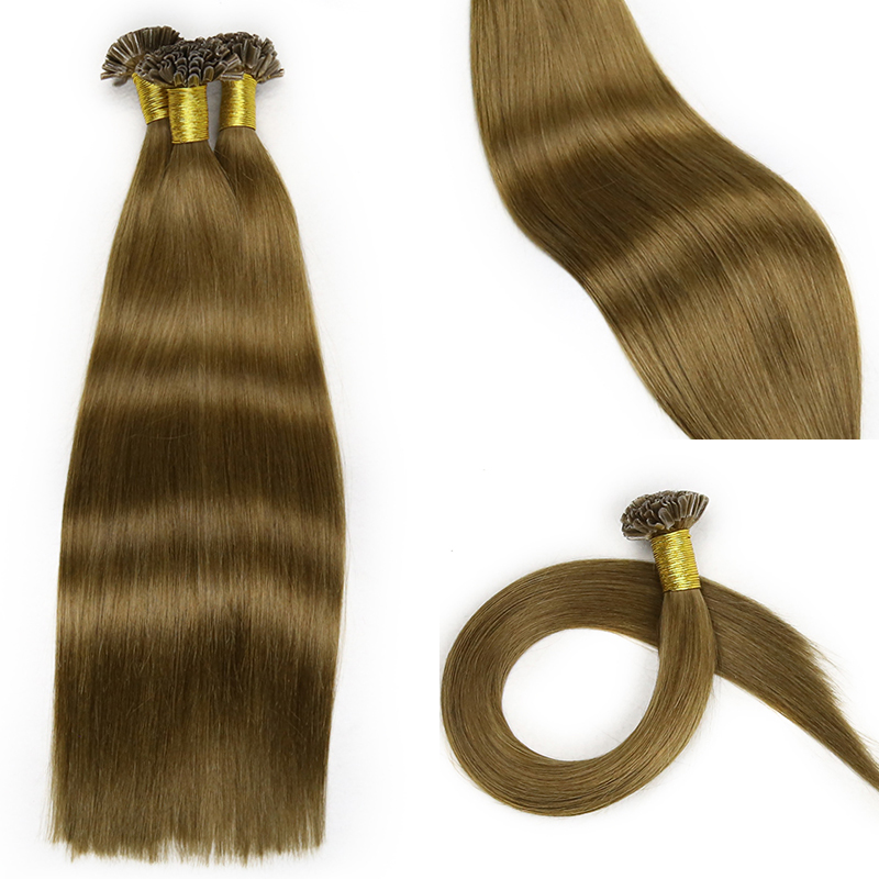 Wholesale 100% Remy virgin The Best U Tip Hair Extensions NO Shedding U Tip Human Hair Extensions